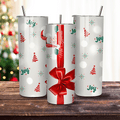 Personalized Christmas Bow - 20 oz Tumbler – Custom Name