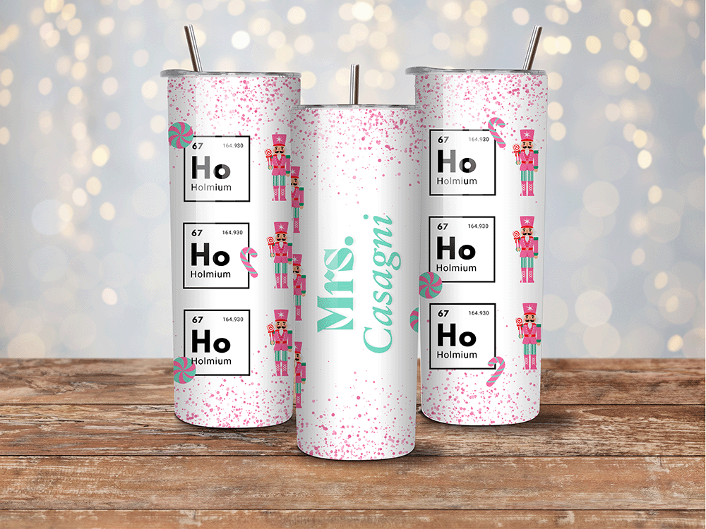 Personalized  Science Teacher – 20 oz Tumbler White - Custom Name